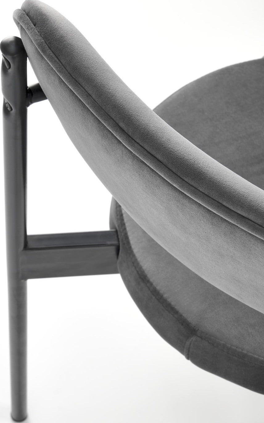 Kitchen Chair Santiago | size: Width: 42cm, Height: 80cm, Depth: 48cm | color: Gray | image: 3 | variant: 1002497