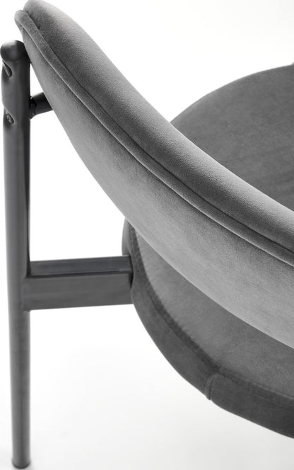 Kitchen Chair Santiago | size: Width: 42cm, Height: 80cm, Depth: 48cm | color: Gray | image: 3 | variant: 1002497