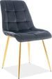 Kitchen Chair Sao Paulo | size: Width: 50cm, Height: 88cm, Depth: 43cm | color: Gray | image: 1 | variant: 1003578