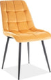 Kitchen Chair Sao Paulo | size: Width: 50cm, Height: 88cm, Depth: 43cm | color: Yellow | image: 1 | variant: 1003587