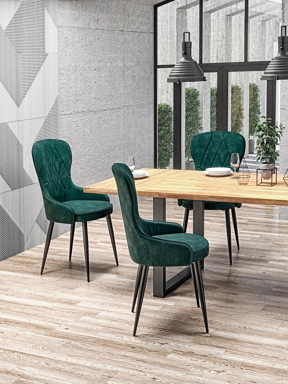 Kitchen Chair Sarajevo | size: Width: 52cm, Height: 92cm, Depth: 58cm | color: Green | image: 8 | variant: 1002273