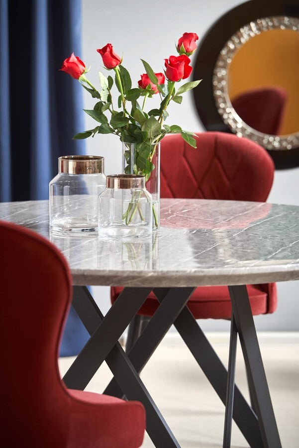 Kitchen Chair Sarajevo | size: Width: 52cm, Height: 92cm, Depth: 58cm | color: Red | image: 7 | variant: 1002271