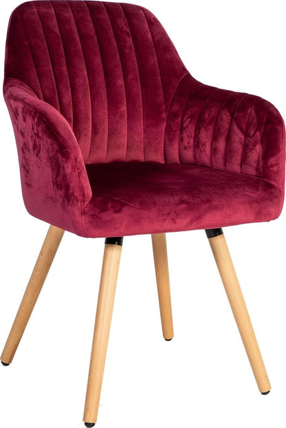 Kitchen Chair Sevenoaks | size: Width: 58cm, Height: 85cm, Depth: 58.5cm | color: Red | image: 1 | variant: 1000760