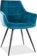 Kitchen Chair Sharjah | size: Width: 59cm, Height: 90cm, Depth: 45cm | color: Blue | image: 1 | variant: 1003645