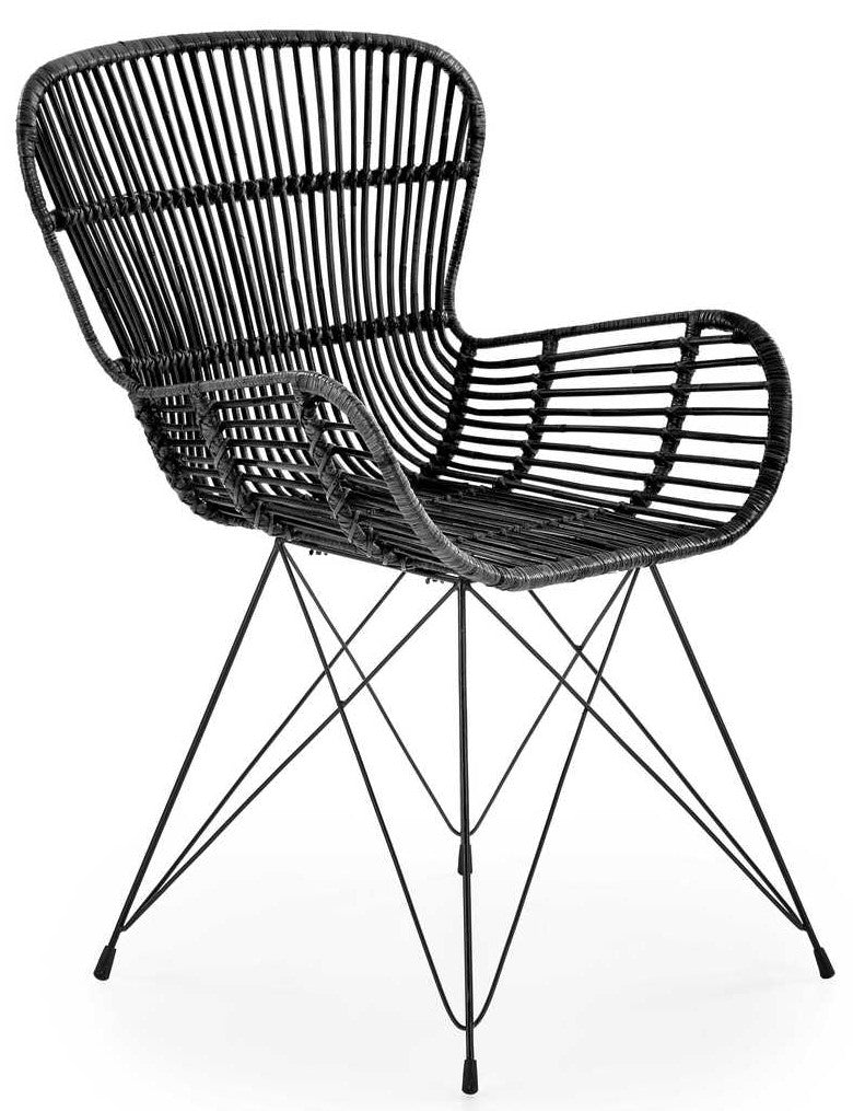 Kitchen Chair Sofia | size: Width: 61cm, Height: 90cm, Depth: 63cm | color: Black | image: 1 | variant: 1002255