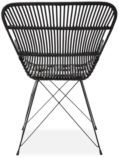 Kitchen Chair Sofia | size: Width: 61cm, Height: 90cm, Depth: 63cm | color: Black | image: 2 | variant: 1002255