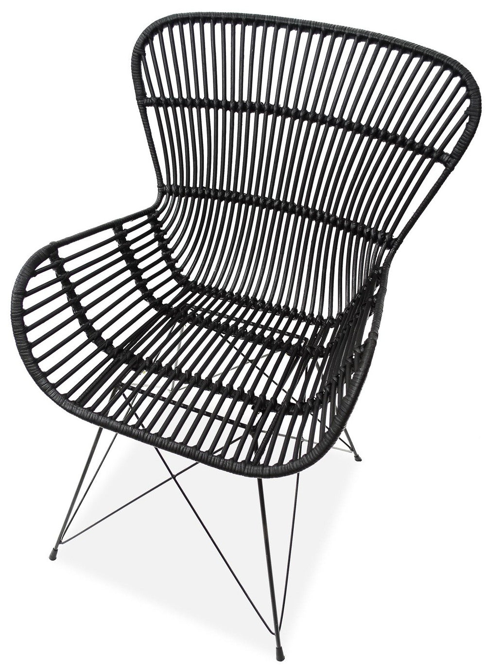Kitchen Chair Sofia | size: Width: 61cm, Height: 90cm, Depth: 63cm | color: Black | image: 3 | variant: 1002255