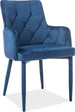 Kitchen Chair Soweto | size: Width: 55cm, Height: 88cm, Depth: 44cm | color: Blue | image: 1 | variant: 1003723