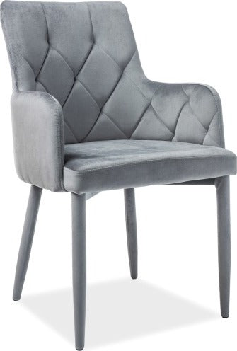 Kitchen Chair Soweto | size: Width: 55cm, Height: 88cm, Depth: 44cm | color: Gray | image: 1 | variant: 1003724