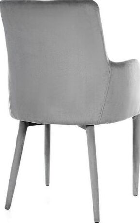 Kitchen Chair Soweto | size: Width: 55cm, Height: 88cm, Depth: 44cm | color: Gray | image: 2 | variant: 1003724