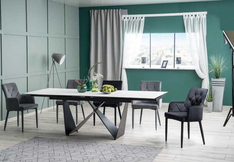 Kitchen Chair Soweto | size: Width: 55cm, Height: 88cm, Depth: 44cm | color: Gray | image: 4 | variant: 1003724