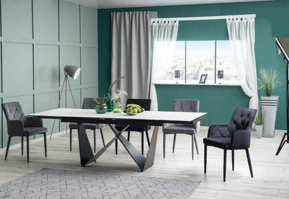 Kitchen Chair Soweto | size: Width: 55cm, Height: 88cm, Depth: 44cm | color: Gray | image: 4 | variant: 1003724