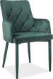 Kitchen Chair Soweto | size: Width: 55cm, Height: 88cm, Depth: 44cm | color: Green | image: 1 | variant: 1003725