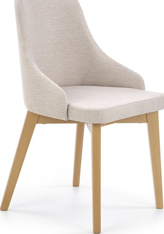Kitchen Chair St Etienne | size: Width: 51cm, Height: 82cm, Depth: 55cm | color: Beige | image: 1 | variant: 1002592