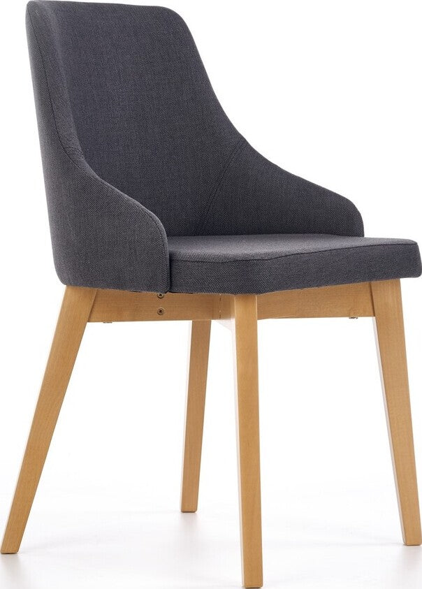 Kitchen Chair St Etienne | size: Width: 51cm, Height: 82cm, Depth: 55cm | color: Black | image: 1 | variant: 1002593