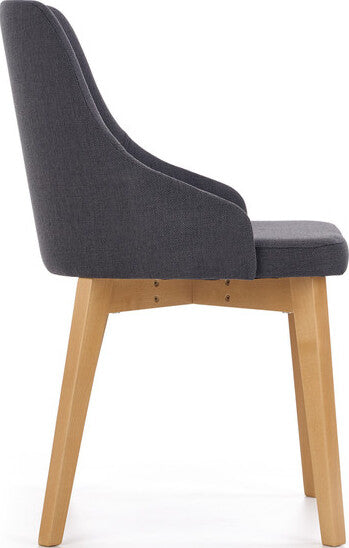 Kitchen Chair St Etienne | size: Width: 51cm, Height: 82cm, Depth: 55cm | color: Black | image: 2 | variant: 1002593