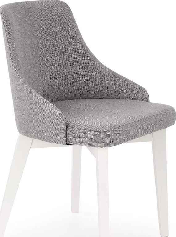 Kitchen Chair St Etienne | size: Width: 51cm, Height: 82cm, Depth: 55cm | color: White/Grey | image: 1 | variant: 1002590