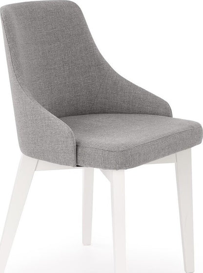 Kitchen Chair St Etienne | size: Width: 51cm, Height: 82cm, Depth: 55cm | color: White/Grey | image: 1 | variant: 1002590