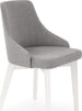 Kitchen Chair St Etienne | size: Width: 51cm, Height: 82cm, Depth: 55cm | color: White/Grey | image: 1 | variant: 1002590
