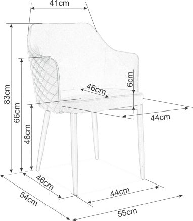Kitchen Chair St Gallen | size: Width: 46cm, Height: 84cm, Depth: 46cm | color: Green | image: 4 | variant: 1003541