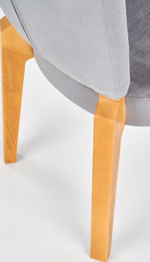 Kitchen Chair Strasbourg | size: Width: 43cm, Height: 94cm, Depth: 58cm | color: Brown/Grey | image: 2 | variant: 1002569
