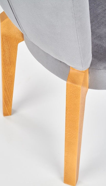 Kitchen Chair Strasbourg | size: Width: 43cm, Height: 94cm, Depth: 58cm | color: Brown/Grey | image: 2 | variant: 1002569