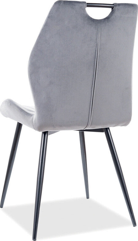 Kitchen Chair Taipei | size: Width: 51cm, Height: 91cm, Depth: 46cm | color: Gray | image: 2 | variant: 1003534