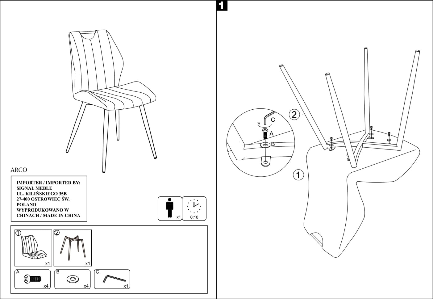 Kitchen Chair Taipei | size: Width: 51cm, Height: 91cm, Depth: 46cm | color: Gray | image: 4 | variant: 1003534