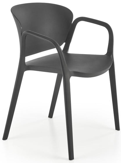 Kitchen Chair Tangier | size: Width: 60cm, Height: 76cm, Depth: 56cm | color: Black | image: 0 | variant: 1002455