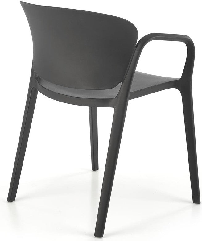 Kitchen Chair Tangier | size: Width: 60cm, Height: 76cm, Depth: 56cm | color: Black | image: 1 | variant: 1002455