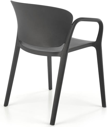 Kitchen Chair Tangier | size: Width: 60cm, Height: 76cm, Depth: 56cm | color: Black | image: 1 | variant: 1002455