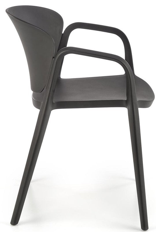 Kitchen Chair Tangier | size: Width: 60cm, Height: 76cm, Depth: 56cm | color: Black | image: 2 | variant: 1002455