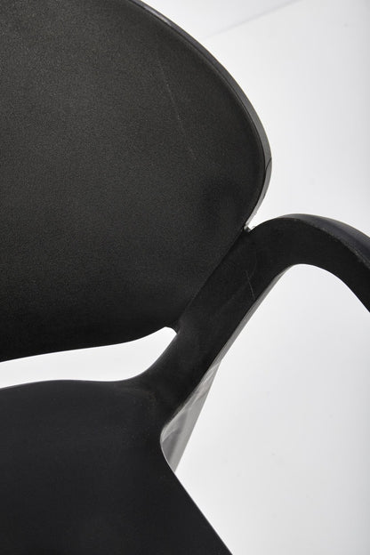 Kitchen Chair Tangier | size: Width: 60cm, Height: 76cm, Depth: 56cm | color: Black | image: 4 | variant: 1002455