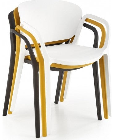 Kitchen Chair Tangier | size: Width: 60cm, Height: 76cm, Depth: 56cm | color: Yellow | image: 1 | variant: 1002456