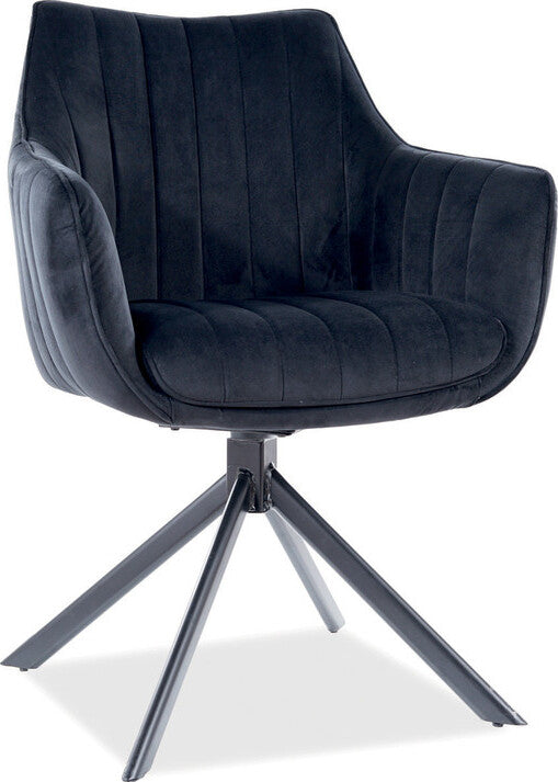 Kitchen Chair Tel Aviv | size: Width: 61cm, Height: 86cm, Depth: 44cm | color: Black | image: 1 | variant: 1003549