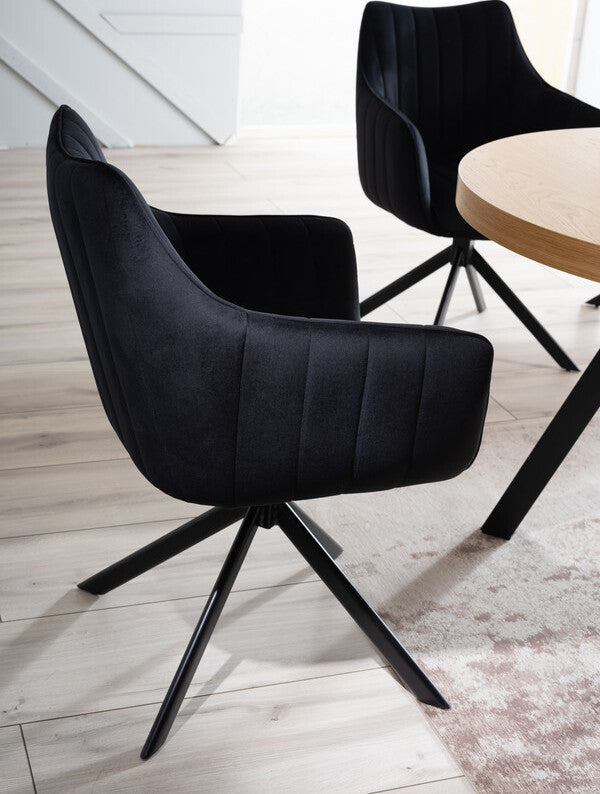 Kitchen Chair Tel Aviv | size: Width: 61cm, Height: 86cm, Depth: 44cm | color: Black | image: 4 | variant: 1003549