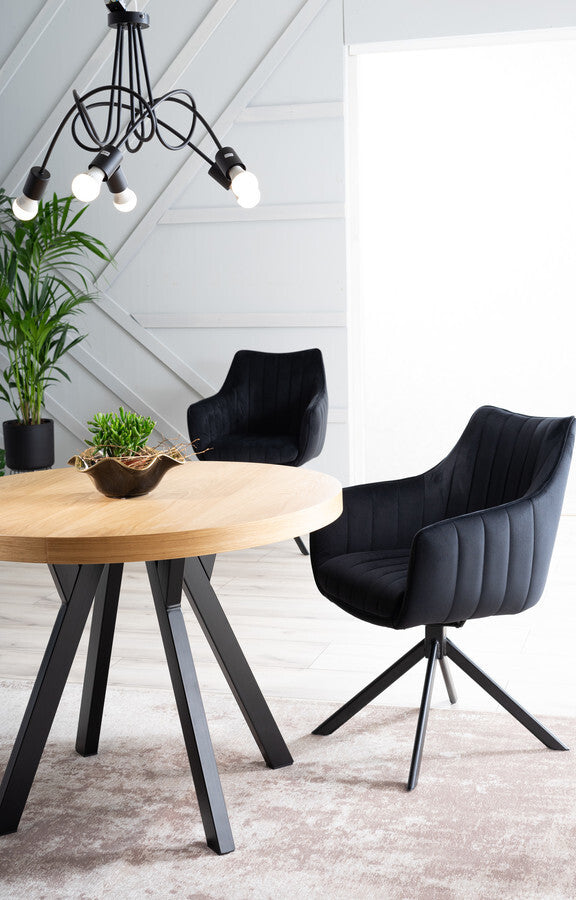 Kitchen Chair Tel Aviv | size: Width: 61cm, Height: 86cm, Depth: 44cm | color: Black | image: 5 | variant: 1003549