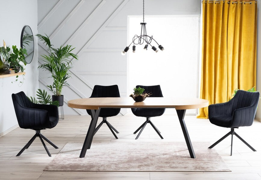 Kitchen Chair Tel Aviv | size: Width: 61cm, Height: 86cm, Depth: 44cm | color: Black | image: 6 | variant: 1003549