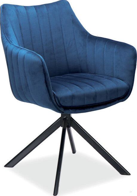 Kitchen Chair Tel Aviv | size: Width: 61cm, Height: 86cm, Depth: 44cm | color: Blue | image: 1 | variant: 1003546