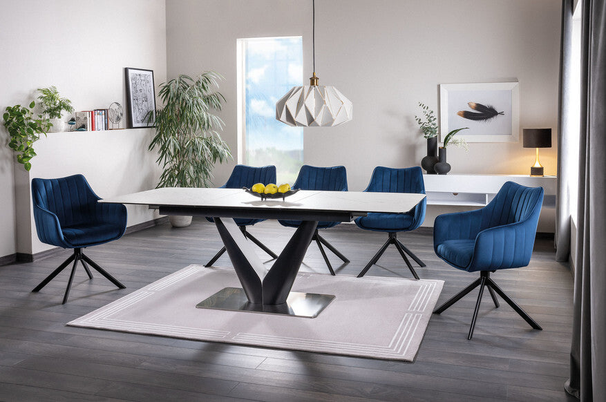 Kitchen Chair Tel Aviv | size: Width: 61cm, Height: 86cm, Depth: 44cm | color: Blue | image: 3 | variant: 1003546