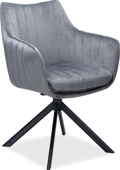 Kitchen Chair Tel Aviv | size: Width: 61cm, Height: 86cm, Depth: 44cm | color: Gray | image: 1 | variant: 1003547