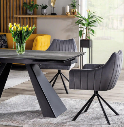 Kitchen Chair Tel Aviv | size: Width: 61cm, Height: 86cm, Depth: 44cm | color: Gray | image: 4 | variant: 1003547