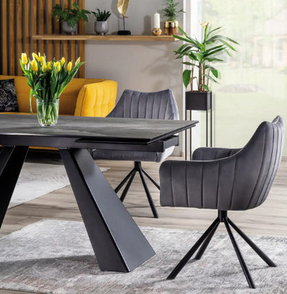 Kitchen Chair Tel Aviv | size: Width: 61cm, Height: 86cm, Depth: 44cm | color: Gray | image: 4 | variant: 1003547