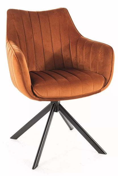 Kitchen Chair Tel Aviv | size: Width: 61cm, Height: 86cm, Depth: 44cm | color: Orange | image: 0 | variant: 1003550