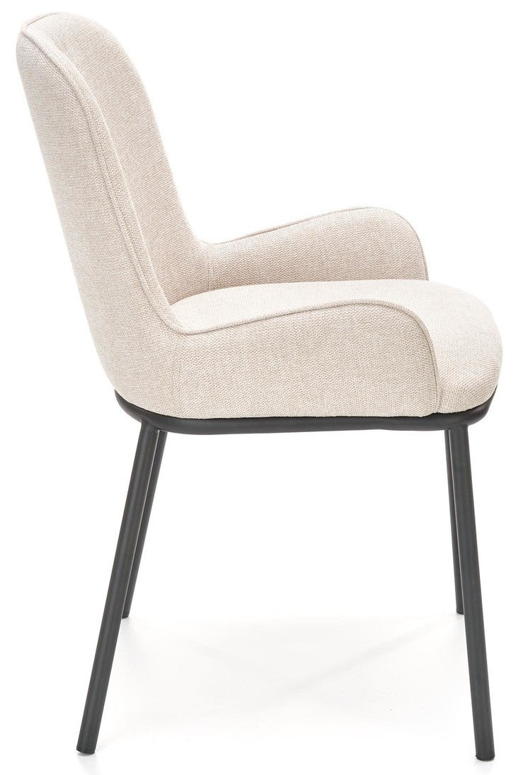 Kitchen Chair Tripoli | size: Width: 54cm, Height: 83cm, Depth: 60cm | color: Beige | image: 3 | variant: 1002437