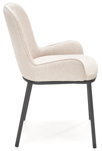Kitchen Chair Tripoli | size: Width: 54cm, Height: 83cm, Depth: 60cm | color: Beige | image: 3 | variant: 1002437