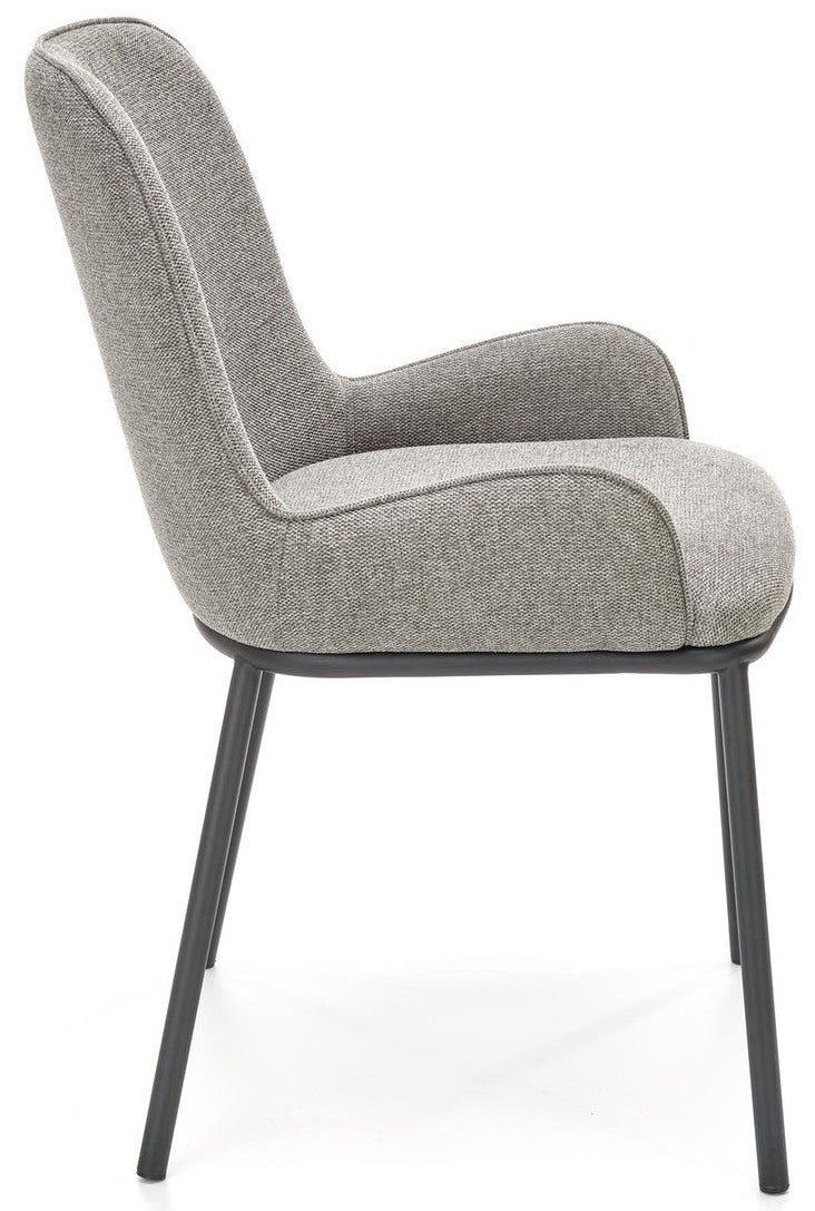 Kitchen Chair Tripoli | size: Width: 54cm, Height: 83cm, Depth: 60cm | color: Gray | image: 2 | variant: 1002438