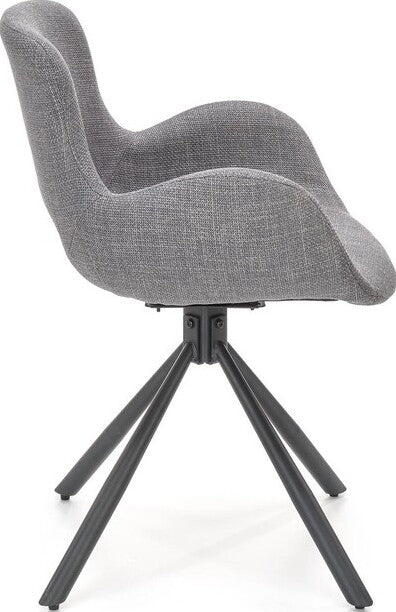 Kitchen Chair Tunis | size: Width: 59cm, Height: 81cm, Depth: 58cm | color: Gray | image: 2 | variant: 1002435