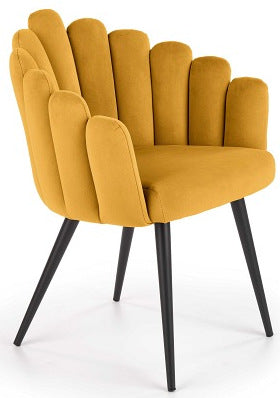 Kitchen Chair Vatican | size: Width: 65cm, Height: 85cm, Depth: 62cm | color: Yellow | image: 1 | variant: 1002658