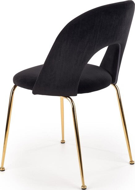 Kitchen Chair Warsaw | size: Width: 54cm, Height: 88cm, Depth: 59cm | color: Black | image: 2 | variant: 1002295